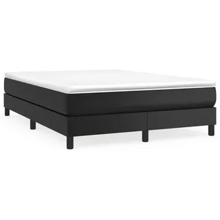 vidaXL Bettgestell 140 x 200 cm Schwarz