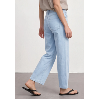 5-Pocket-Jeans STREET ONE "Style Emee", Damen, Gr. 34, Länge 26, ultra bleached wash, Denim/Jeans, Obermaterial: 77% Baumwolle, 20% Viskose, 3% Elasthan, unifarben, loose fit 7/8-Länge, Jeans 5-Pocket-Jeans, mit Stretch