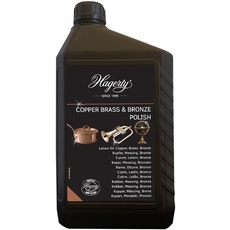 Hagerty COPPER, BRASS & BRONZE POLISH 2000ml I Effiziente Bronze Messing Kupfer-Politur für erneuerten Glanz I Polierpaste für Vasen Skulpturen Kupfergeschirr Dekorationsartikel Musikinstrumente usw