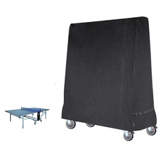 Gurkkst Premium Tischtennisabdeckung wasserdichte Tischtennisplatte für Outdoor und Indoor Schwarz (185 × 70 × 165 cm)