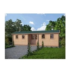 Alpholz Gartenhaus Helmand Satteldach 920 cm x 330 cm Braun