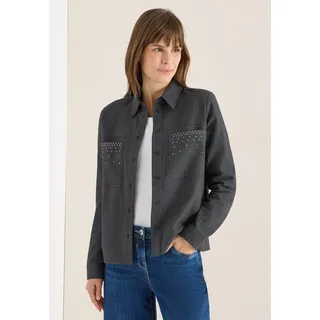 Cecil Flanellbluse Grau XL