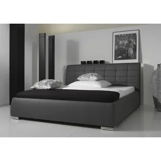 Fun Möbel Polsterbett Bett Doppelbett Tagesbett - VERMONT - 180x200 cm Grau - Grau