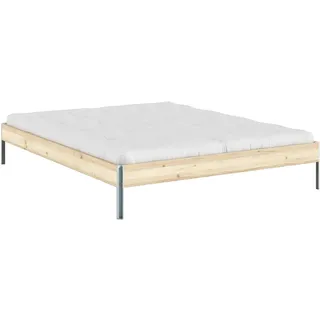 Karup Bettgestell KARUP DESIGN "CORE BED Bodenbett, Holzrahmen, Futonbett, Jugendbett, Holzbett", 160, B:166cm H:34cm L:206cm, Betten, Bettgestell, Massivholzbett mit Lattenrost, Kiefer massiv, Doppelbett ohne Kopfteil