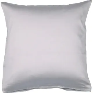 JANINE Kissenbezug Colors Mako Satin 80 x 80 cm Grau