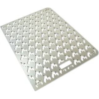 Edelstahl Flammengrillrost passend für Traeger Ranger - extra massiv mit Plancha - Rost - Effekt!