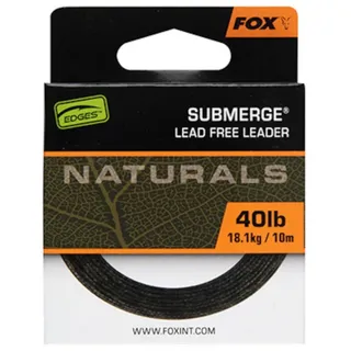 Fox Naturals Submerge Leader 40lb 18.1kg - 10m Vorfachschnur, zum Karpfenangeln
