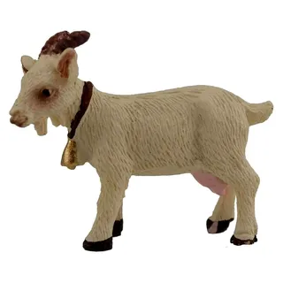 Zubehör für Krippen Ziege weiß, passend für 9 cm Figuren, Höhe ca. 3,5 cm