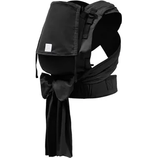 Stokke Limas Babytrage Plus, Schwarz, extra breite Schulterträger, 4–18 kg | Half-Buckle Babytrage, Bauch-, Rücken- und Hüfttrage. Mitwachsend, 100 % Bio-Baumwolle. Für Babys ab 1 Monat (4kg) bis 18 kg