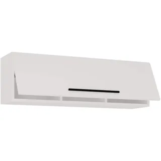 VCM Wandregal 95 x 30 x 0 cm Weiß