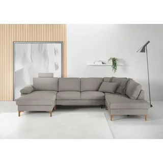 Candy Wohnlandschaft Polyester 2-Sitzer Grau