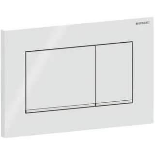 Geberit Sigma30 Betätigungsplatte Weiß/Hochglanzverchromt