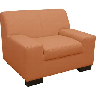 DOMO collection Sessel Norma Kunstleder 110 x 74 x 85 cm orange