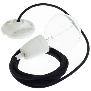 Creative Cables Rc04 Diy 1 M Hängelampe - Black / White - One Size