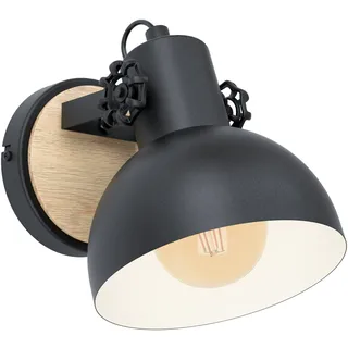 EGLO Wandlampe Lubenham, Vintage Wandleuchte im Industrial Design