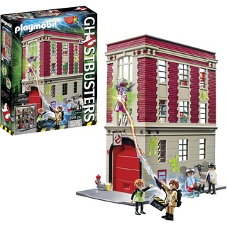 PLAYMOBIL Ghostbusters 9219 - Ghostbusters Feuerwache, ab 6 Jahren [Exklusiv bei Amazon]