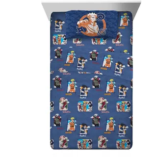 Franco Collectibles Naruto Akatsuki Anime-Bettwäsche, superweich, gemütlich, Mikrofaser, 3-teiliges Bettwäsche-Set für Doppelbetten (offizielles Lizenzprodukt)