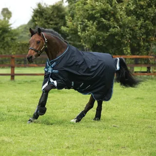 Horseware Amigo Bravo 12 Turnout 0g Lite DISC - Navy/White - Blau