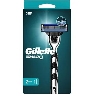 Gillette Mach3 Rasierer + Rasierklingen 2 St. 