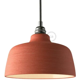 Creative Cables Keramik Lampenschirm In Kelchform - Coral Striped / White - One Size