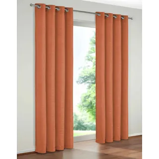 Vorhang WIRTH "Trondheim 234 g/m2" Gr. 14, braun (rost), B:270cm H:225cm, Chenille, Polyacryl, Gardinen, Vorhang