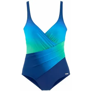 LASCANA Badeanzug Damen blau-türkis Gr.36 Cup B