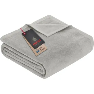 IBENA Kuscheldecke 100 x 150 cm Silber