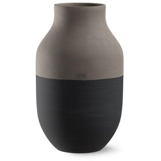 Kähler Omaggio Circulare Vase 31 cm, anthrazitfarbig