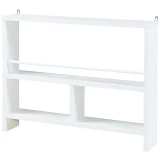 [en.casa] Piteå Wandregal 60 x 10,5 x 45 cm Weiß