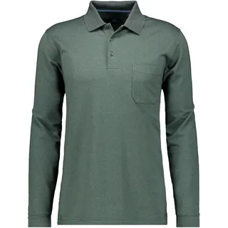Poloshirt RAGMAN, Herren, Gr. XL, grün (moosgrün, 318), Piqué, 70% Baumwolle 30% Polyester, regular fit, Shirts Poloshirt