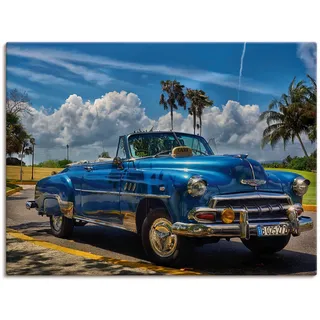 Artland Wandbild »Havanna Flair«, Auto, (1 St.), als Alubild, Outdoorbild, Leinwandbild, Poster, Wandaufkleber, blau