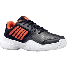 Bild Jungen Court Express Omni Tennisschuh, Jet Black Spicy Orange White, 35 EU Schmal