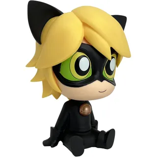 Plastoy Chibi Spardose Katze schwarz