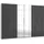 Drehtürenschrank Level by fresh to go 300 x 216 x 58 cm Weiß/Grau