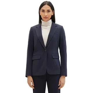 TOM TAILOR Damen Regular Fit Basic Blazer, 10668 - Sky Captain Blue, 38