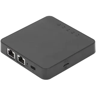 4G LTE-Router, Kompaktes SIM-Karten-Modem, Zwei Gigabit-Ethernet-Ports, Weltweite Bänder Bis zu 150 Mbit/s, 3G-Fallback, mit Netzkabel, für Reisen, Camping, Sichere Kamera-Hotspots