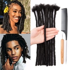 100% Echthaar Dreadlocks Extensions 6 Zoll Afro Kinky Black 60 Strähnen 0,6 cm Fashion Crochet Braiding Hair For Women by Originea