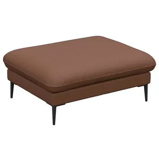 flexlux Pouf Salino Leder 97 x 43 x 76 cm Braun