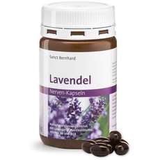 Sanct Bernhard Lavendel Nerven-Kapseln mit Passionsblumen-Extrakt, Lavendelöl, Vitamin B6 und B12, Inhalt 120 Kapseln