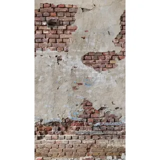 Livingwalls Vliestapete - Backstein Tapete in Rot, Braun und Creme - Wandtapete für verschiedene Räume - Wandbild XXL 2,80 m x 1,59 m