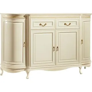 Sideboard Anrichte Buffet Servierkommode Vorratsschrank Buffetschrank - Weiß