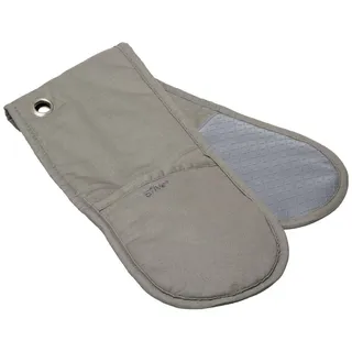 5five Doppelter Ofenhandschuh, Silikon, Baumwolle, Grau