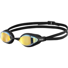 Bild Airspeed Mirror Anti Beschlag Unisex Wettkampf Schwimmbrille für Erwachsene, Schwimmbrille mit Breiten Gläsern, UV-Schutz, 3 Austauschbaren Nasenstegen, Air-Seals Dichtungen