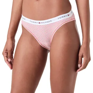 Tommy Hilfiger Bikini Print Bikini Hose Damen, Rosa (Mini Geo Coral Clay), L
