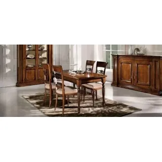 Esszimmer Set Tisch + 4x Stühle Modern JVmoebel - Braun