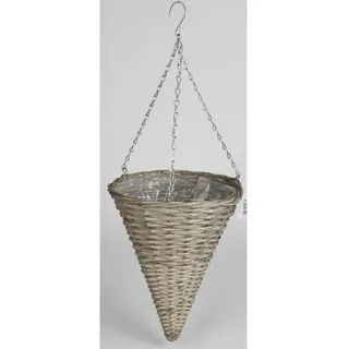 Buri Blumenampel trichterform 30 x 78 cm Grau