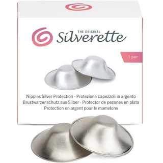Silverette das Original, Brustwarzenschutz aus massivem Sterlingsilber (Nicht EINFACH VERSILBERT): Schutz für Brustwarzen stillender Mütter. 4 Größen: Small, Small+O-Feel, M, M+O-Feel