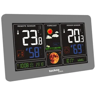 Technoline WS6469 Funkwetterstation, bis auf 3 Außensensoren erweiterbar
