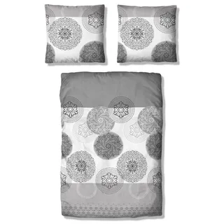 MY HOME Tesso Ornamental Grau 155 x 220 cm + 80 x 80 cm