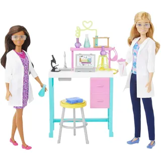Barbie Puppenzubehör Wissenschaftslabor-Spielset mit 2 Puppen mehrfarbig HJY95